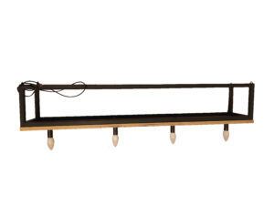 Wiszący kwietnik półka lampa LED LOFT nowoczesny model „PRIMER WOODY 120”