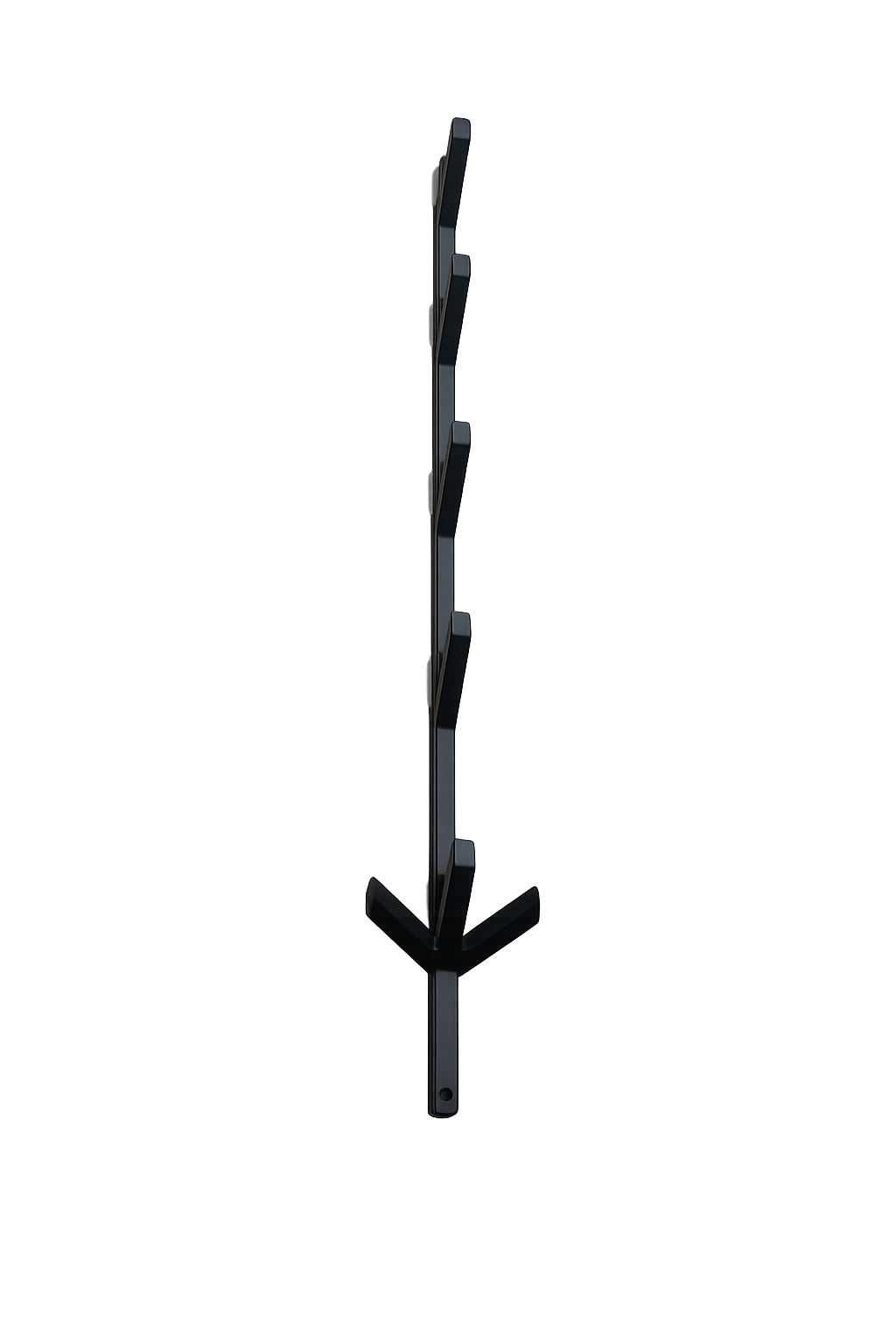 Wieszak loft ścienny pionowy metalowy "Sword'o 7" Industrial 100 cm - obrazek 5
